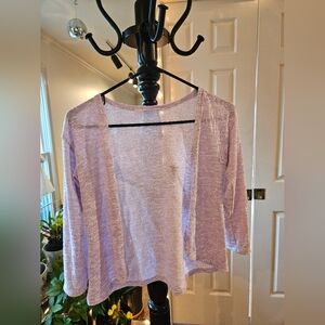 Girl's Purple and Silver Cardigan